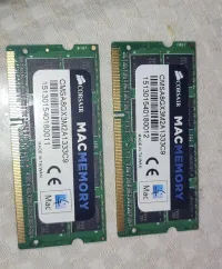Ram DDR3L 4go X 2 1333Mhz Corsair Pour Mac et Pc 