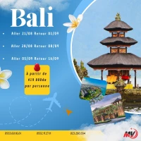 Voyage organisé a destination de BALI été 2025