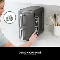 FRITEUSE NINJA AIR FRYER DOUBLE STACK 9.5L 2470W 