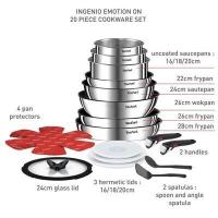 Batterie de cuisine Tefal 20 pieces Ingenio Emotion 20 pieces L897SJ04 thumbnail 3