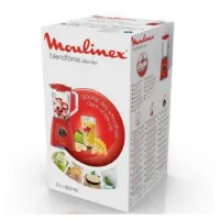 Moulinex Blender Mixeur Électrique Blendforce Bol Plastique 2L - 600W- Lm420510 - Rouge