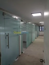 Séparation en verre trempé 