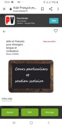 Cours particuliers cours de soutien