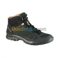 رياضة-chaussure-homme-de-randonnee-mid-noir-quechua-decathlon-أولاد-فايت-الجزائر