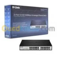 D-LINK DGS-1024D SWITCH 24 PORTS GIGABIT - BOÎTIER MÉTAL - PLUG AND PLAY - HAUTE PERFORMANCE RÉSEAU
