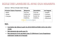 ECOLE DES LANGUES ET COURS DE SOUTIEN