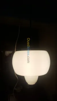 Lustre suspension globe Art déco opali