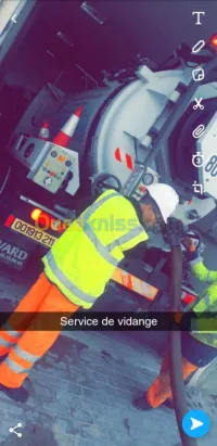 Camion vidange et dibouchage