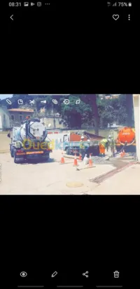 Camion vidange et débouchage