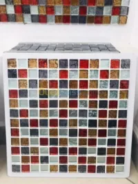 Mosaïque Cristal Gris multi couleur  