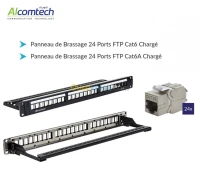 PANNEAUX DE BRASSAGE 24P FTP CAT6/6A 