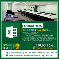 alger-hussein-dey-algerie-ecoles-formations-formation-pratique-excel-avancÉ