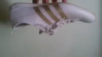 Adidas ,pour femme blanc doré