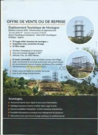 Liquidation d'un site touristique 