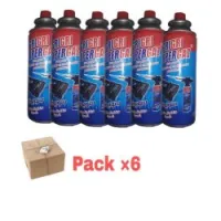 Pack de 6 Recharge de Gaz - 400 Ml