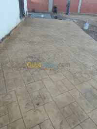 Béton imprimé 