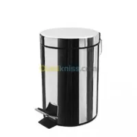 Poubelle à Pédale - 3 L - Gris Inox