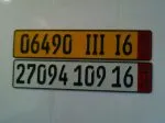 PLAQUES  ALLEMANDES D4ORIGINE