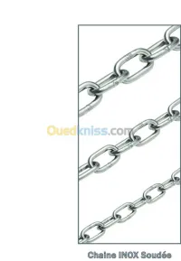 Chaine en INOX et ZINGUEE et Galvanisée a chaude HDG