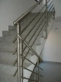 Rampe d'escalier inox