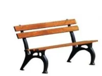 Corbeille et banc public