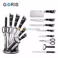 Couteaux De Cuisine Rotatif 360° 9 Pcs