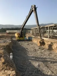 Terassement location engin vente de beton