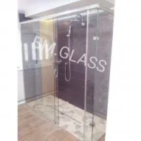 Cabine douche ITALIENNE en verre tremp
