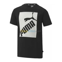 PUMA BIG LOGO TEE JR - BLACK/WHITE