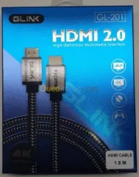 GLINK Cable HDMI 2.0 4K 60Hz UltraHD Premium 18Gbp