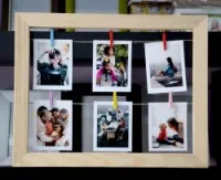 cadre à photo avec mini pince 