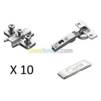 Charnières Invisibles Amorties 105° 