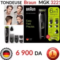 TONDEUSE BRAUN 6EN1 BARBE VISAGE ET CHEVEUX DESIGNED IN GERMANY MGK3221