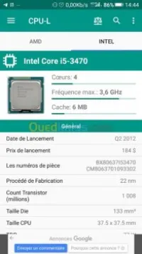 CPU i5 3470