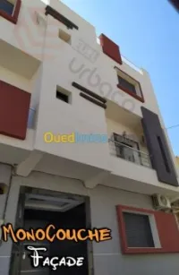 Revetment des façades monocouche et grifee Monocouche Gratter Façade Extérieure monocouch 