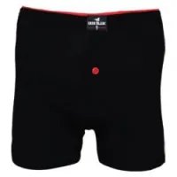 Caleçon Boxeur Boutonné Pour Homme - Noir