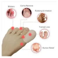 Paire De Protection Orteil En Silicone - Beige