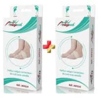PACK 2 Correcteur Orthopédique-Séparateurs D'Orteils- Hallux Valgus Nuit - Beige