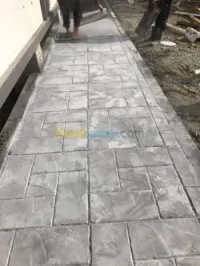 Béton imprimé 