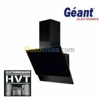 PROMO HOTTE INCLINEE EN 2 VERRE NOIR 60CM