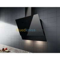 PROMO HOTTE INCLINEE EN 2 VERRE NOIR 60CM