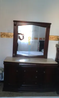 Coiffeuse avec mirroire et marbre