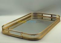 vaisselle-plateau-miroir-a-dentelle-metal-dore-bir-mourad-rais-alger-algerie