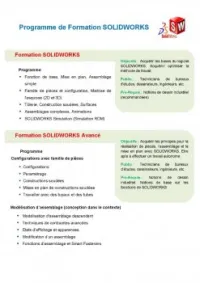 Formateur en logiciel 2D/3D SolidWorks