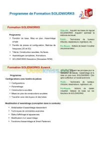 Formateur en logiciel 2D/3D SolidWorks