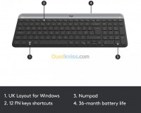 clavier-souris-logitech-mk470-slim-wireless-combo-hussein-dey-alger-algerie