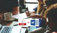 سأقوم بتفريغ ملف PDF او صور الى Word