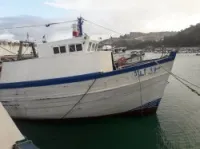 Chalutier en bois Chalutier latérale