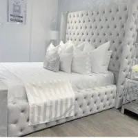 LIT COFFRE CAPITONNE GRAND STANDING