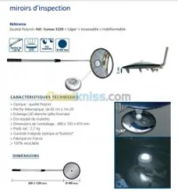 Miroirs D'isnpection avec eclairage 